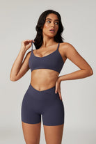 Zoe Sports Bra & Shorts Set - Navy - BOTA Official