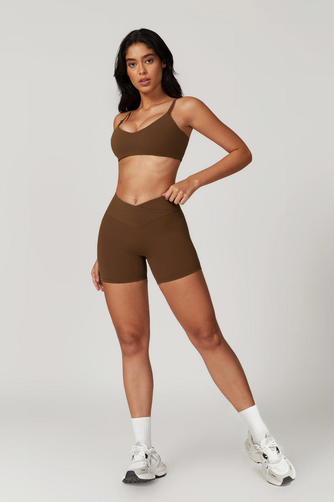 Zoe Sports Bra - Brown - BOTA Official